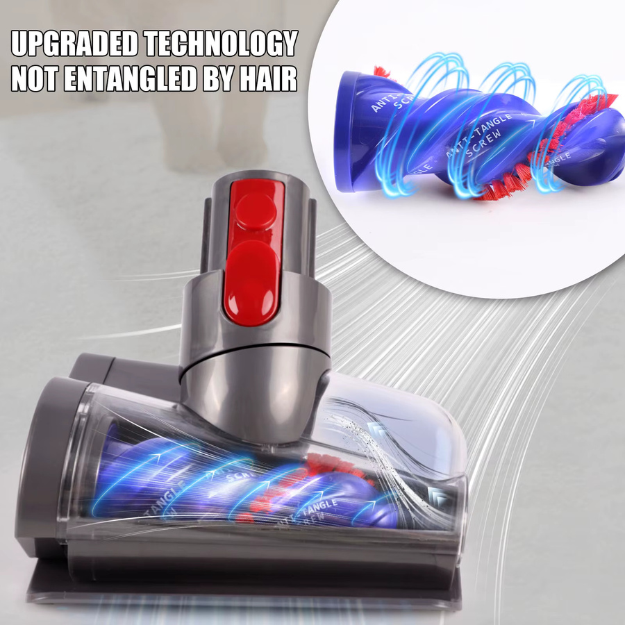 Upgrade Anti-Tangle Mini motorisierter Bürstenkopf für Dyson Staubsauger V7 V8 V10 V11 V15 zur Reinigung von Sofas, Betten und Autositzen - Bild 5