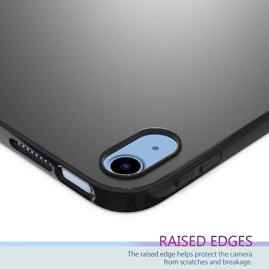 Schutzhülle für Apple iPad Pro 11 und 12.9 sowie iPad Air 1/2/7/8/9 in Schwarz, Schlankes Design aus mattem TPU-Gummi und weichem Silikon - Bild 4