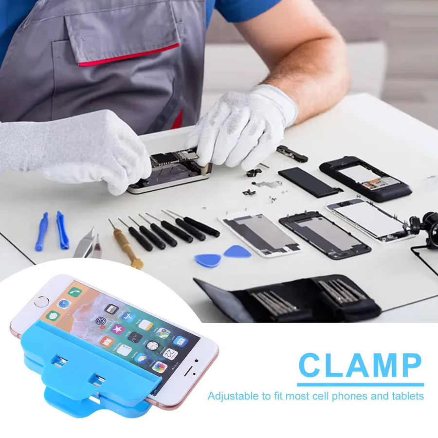 MOJOYCE Handy-Reparatur-Clips aus Kunststoff in Blau für iPhone Samsung iPad und Tablet LCD-Bildschirm Reparatur Werkzeuge (10 Stück) - Bild 1