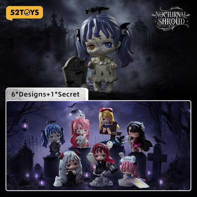 52TOYS Lilith-Nocturnal Shroud Kawaii Anime Actionfigur, Fantasy, Kunststoff, Bunt / Mehrfarbig - Bild 1