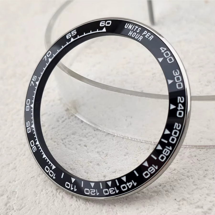 OUMASHI Uhrenzubehör Lünette, Edelstahl, Keramik, 39 mm, Unisex - Bild 2