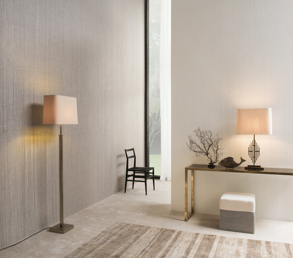 Omexco Tapete SOP208 Shades of Pale SOP2081 in Grau mit abstraktem Leinen-Design - Bild 1