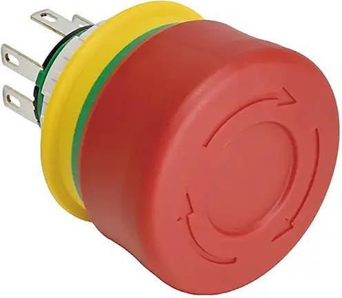 Idec Not-Aus-Schalter Short Body E-stop, Farbe: Rot, 250V 5A, Schutzart IP65 IP67 IP69K - Bild 1