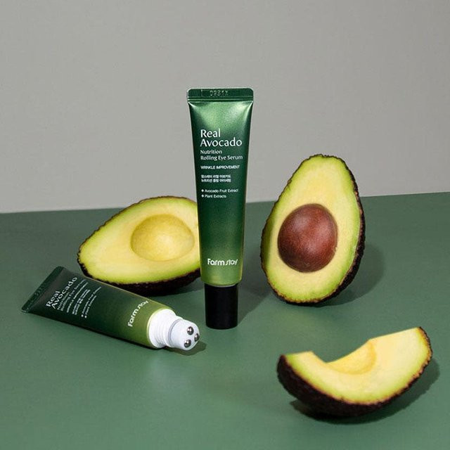 FARMSTAY Real Avocado Roll-Augenserum, 25 ml, Aloe Vera - Bild 1
