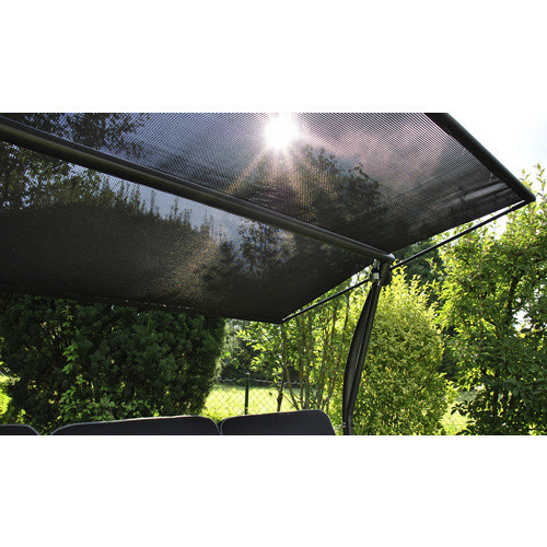 ANGERER FREIZEITMÖBEL Hollywoodschaukel Elegance Sun 3-Sitzer mit Auflagen und Sonnendach in Grün - Bild 1