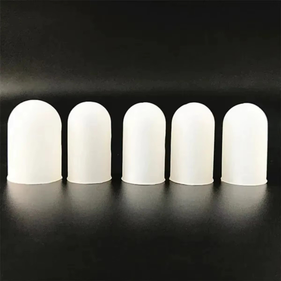 5 Stück Silikon-Fingerschutz Fingerkappen in Weiß, hochtemperaturbeständig und rutschfest - Bild 5