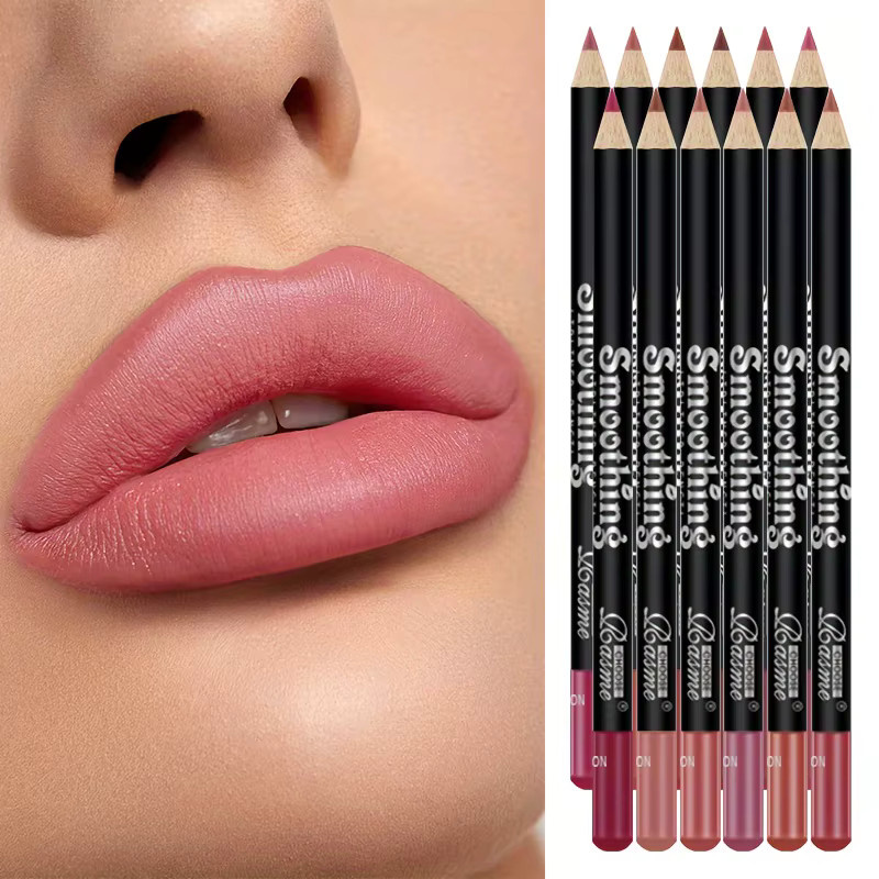 CHOOSE RASME Lippenkonturenstift-Set, 12 Farben, Matt, Nude Braun Rosa - Bild 5