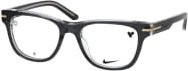 Nike NIKE 7176 Korrektionsbrille, Vollrand, quadratisch, Kunststoff, grau schwarz, Damen - Bild 1