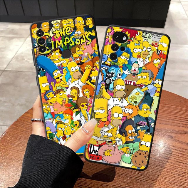 The Simpsons Handyhülle für Motorola Mot G60 G71 G51 G73 G22 Edge40 G32 G52 G50 Edge 20 Pro 30 Lite G53 G30 G60s in Schwarz und Multicolour - Bild 1