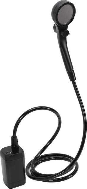 Koogeelife Tragbare Camping-Dusche mit 6000mAh Akku und LED-Anzeige, Schwarz - Bild 1