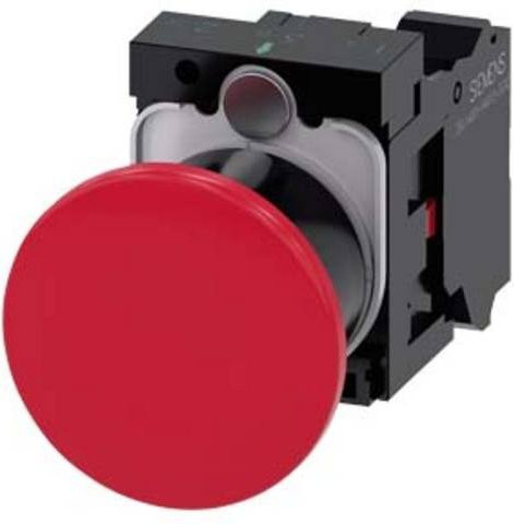 Siemens Pilzdrucktaster 3SU1100-1BA20-3CA0 in Rot aus Kunststoff - Bild 1