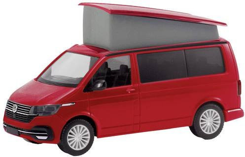 Herpa Volkswagen T 6.1 California PKW Modellauto in Kirschrot H0 - Bild 1