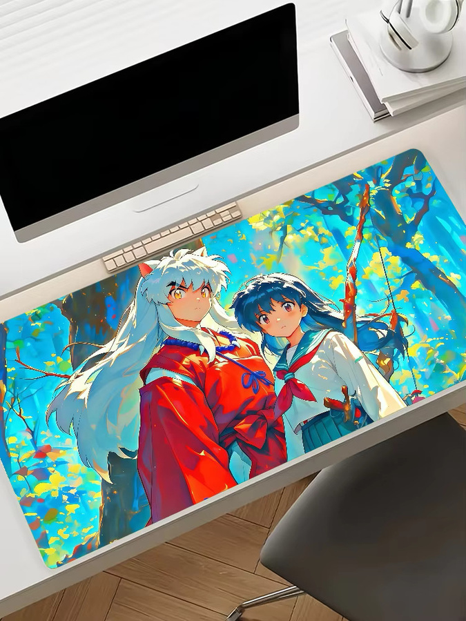 Anime Inuyasha XXL Mauspad rutschfest mit verriegelbarem Rand in Multicolour - Bild 6