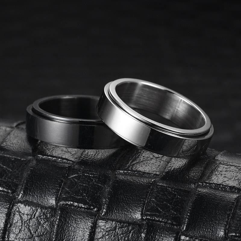 Partnerringe Edelstahl, Schwarz, Unisex - Bild 2