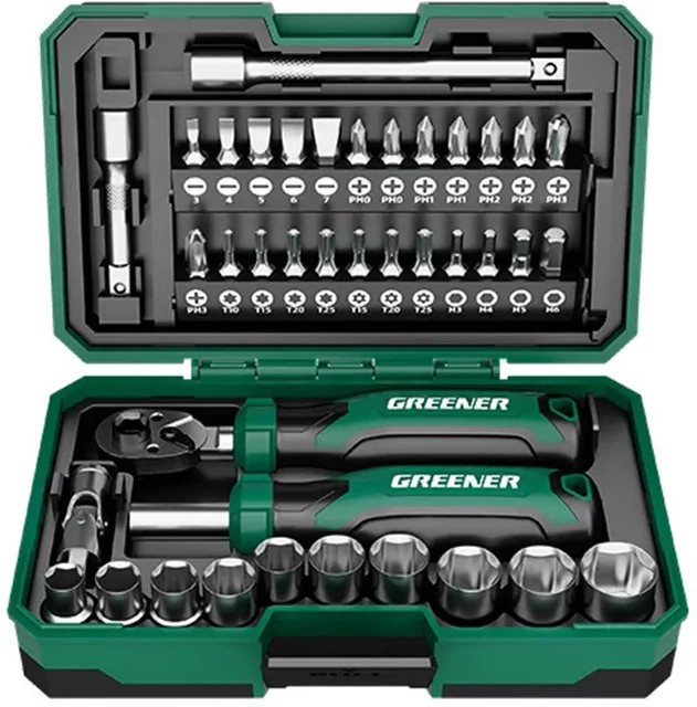 OLOEY Universal Steckschlüssel Set in Grün für Werkstatt und Garage - Bild 1
