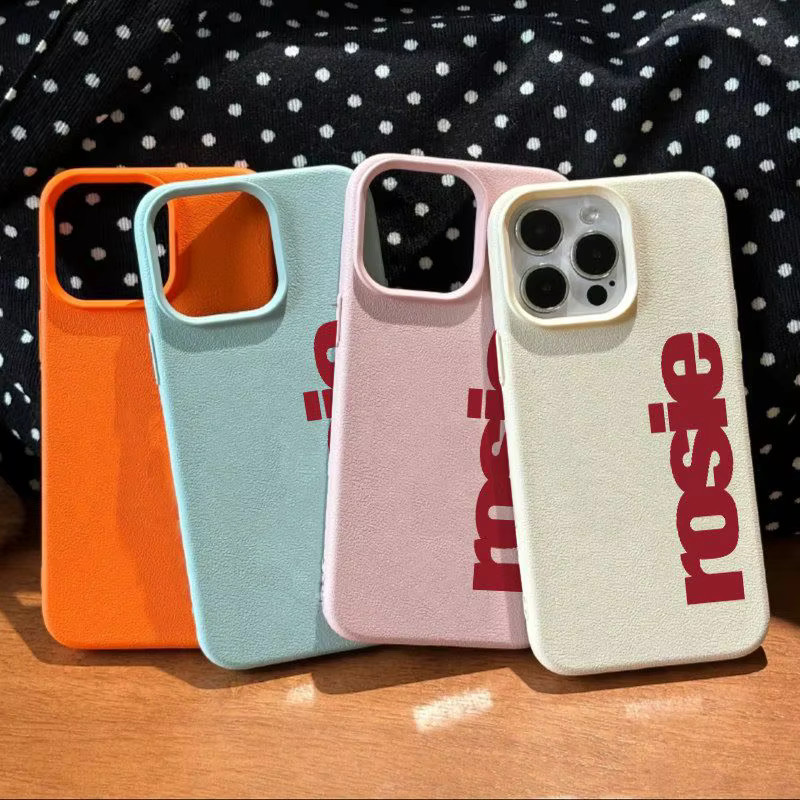 Rosie Lichee Handyhülle mit englischem Buchstaben R in Multicolour für iPhone 11 bis iPhone 17 Pro Max und XR, stoßfeste Ledermuster Schutzhülle - Bild 1