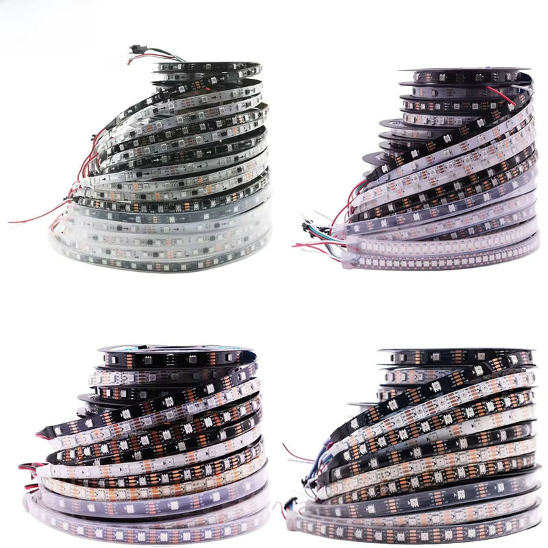 Xnbada Smart RGB Pixel LED Streifen, individuell adressierbare RGBIC SMD LEDs in Multicolour und Schwarz - Bild 4