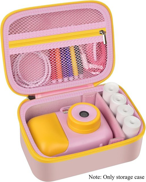 Kasfoti Kinder-Kameratasche mit Sofortdruck in Pink - Bild 1