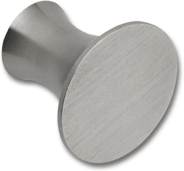 Technik Team Möbelknopf Situla in Edelstahl gebürstet, Farbe Silber, Durchmesser: 28 mm, Tiefe: 25 mm - Bild 1