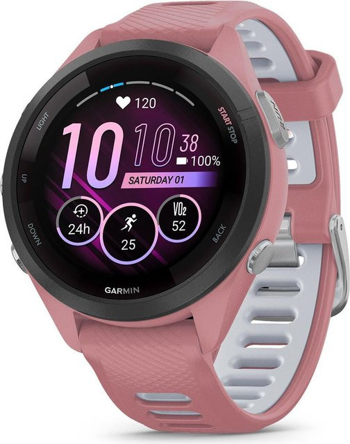 Garmin Smartwatch Forerunner 265S, 42 mm, Light Pink, Silikon, Damen - Bild 1