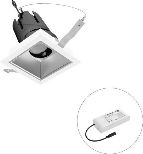 EVN LED-Deckenstrahler F04R14SM1327L55D in Weiß, quadratisch und verstellbar - Bild 1