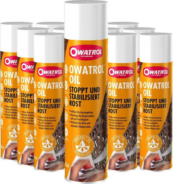 OWATROL OIL Rostschutz Öl Spray als Grundierung für Metall und Kfz, 12 x 0,3 l - Bild 1