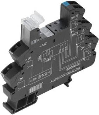 Weidmüller Relaissockel TRZ 60VUC 2CO EMPTY TERMSERIES mit LED-Anzeige in Schwarz - Bild 1