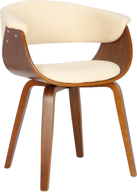 CLP Esszimmerstuhl Bruce mit Kunstlederbezug und Holzgestell in modernem Design - Bild 1