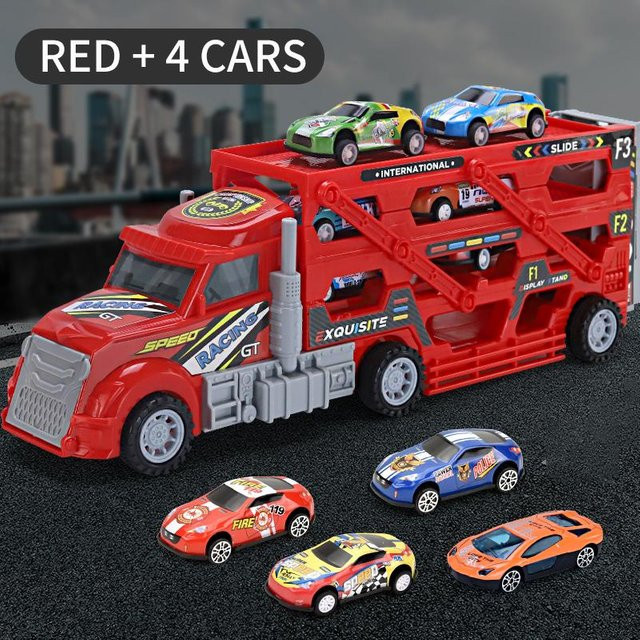 Linyi toy car Legierung Spielzeug-Container-LKW, faltbar, ab 4 Jahren - Bild 1