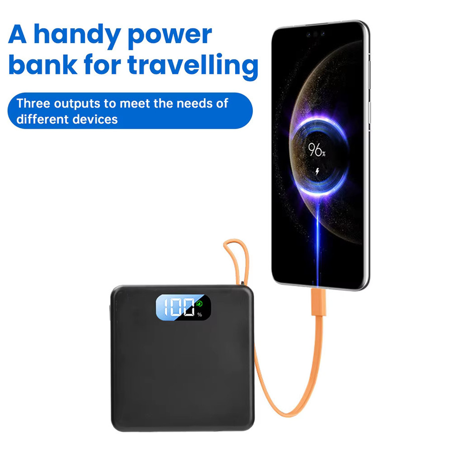 Aideepen DIY Powerbank-Gehäuse für 18650 Akkus mit USB-Typ-C und Schnellladefunktion, Schwarz - Bild 2