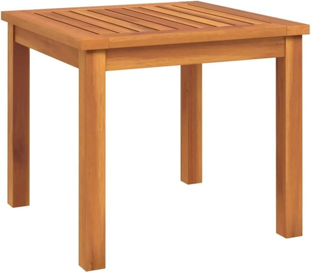 vidaXL Couchtisch aus Akazien-Massivholz in Braun, B/T/H: 40 x 40 x 36 cm - Bild 1