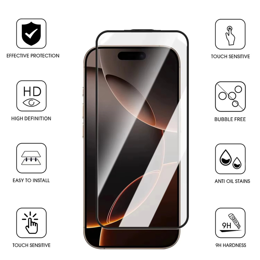 Xiaomi Displayschutz aus gehärtetem Glas mit 8K oleophober Beschichtung für Poco X7 Pro und Poco X6 Pro, transparent - Bild 4