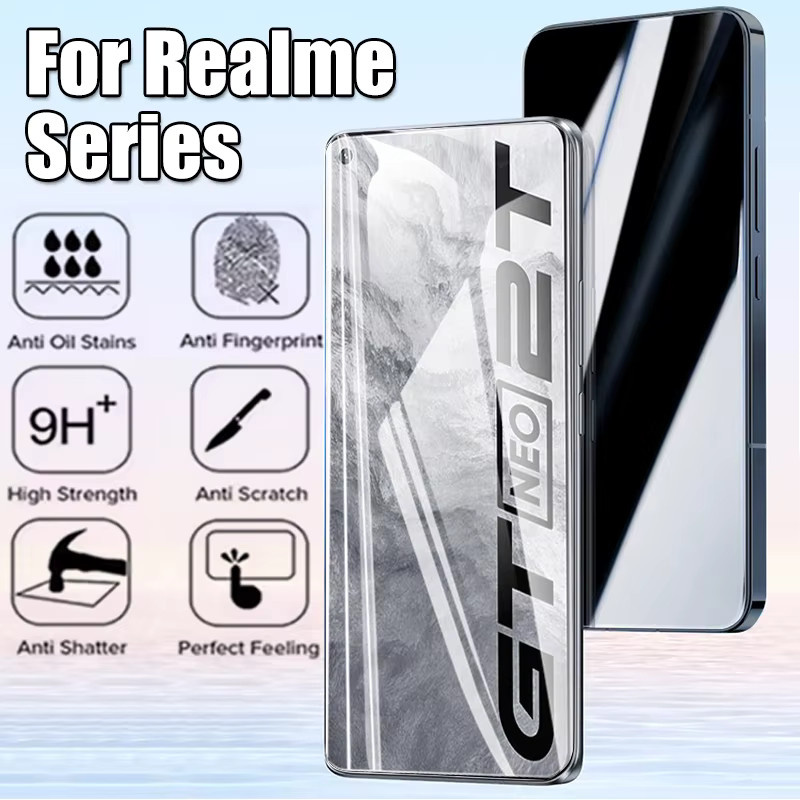 3er-Set gehärtetes Schutzglas für Realme GT Neo2T, transparent, Full Coverage mit Fingerabdruck-Entsperrung - Bild 2