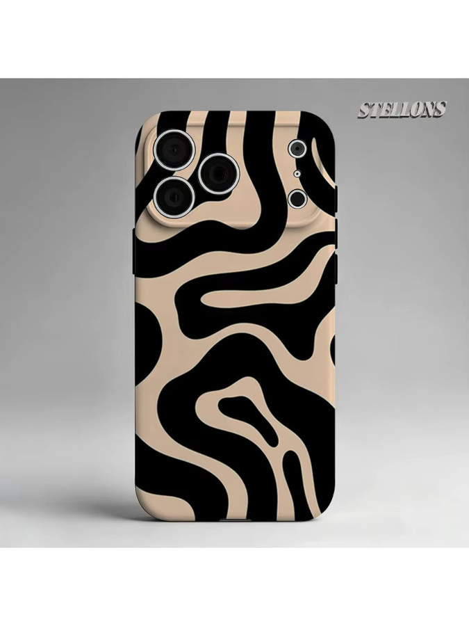 Potdemiel Robuste Magnetische Handyhülle mit abstraktem Wirbel-Design in Beige für iPhone 17 16 15 14 13 Pro Max Plus - Bild 7