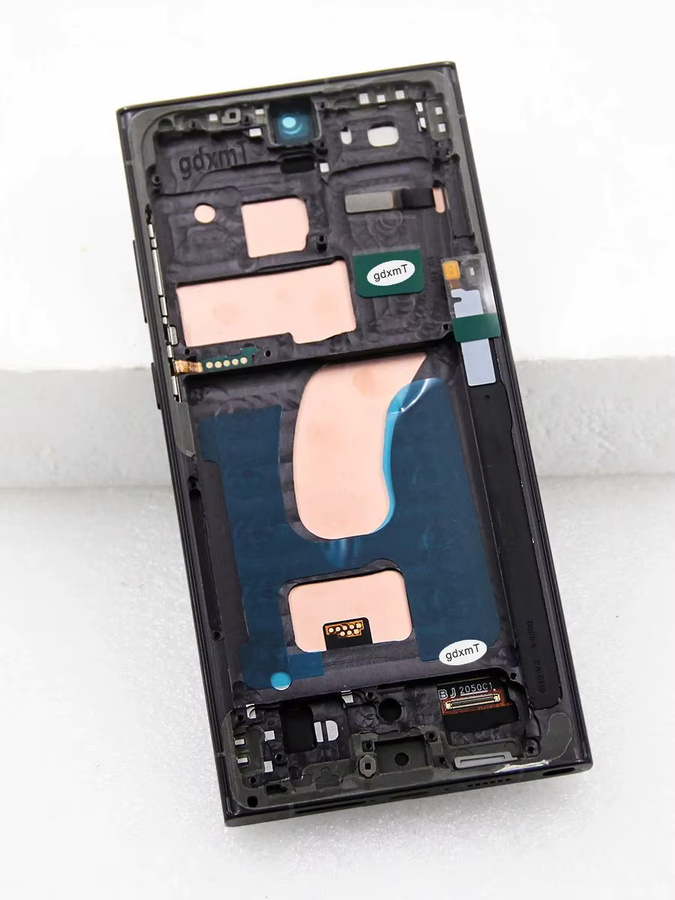 Samsung S23 Ultra 5G Ersatzdisplay mit Rahmen als TFT LCD Bildschirm und Digitizer in Schwarz - Bild 4