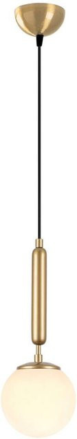 Opviq Pendelleuchte King in Gold aus Metall und Glas mit E14 Fassung, Höhe: 139 cm, Breite: 15 cm, Tiefe: 15 cm - Bild 1