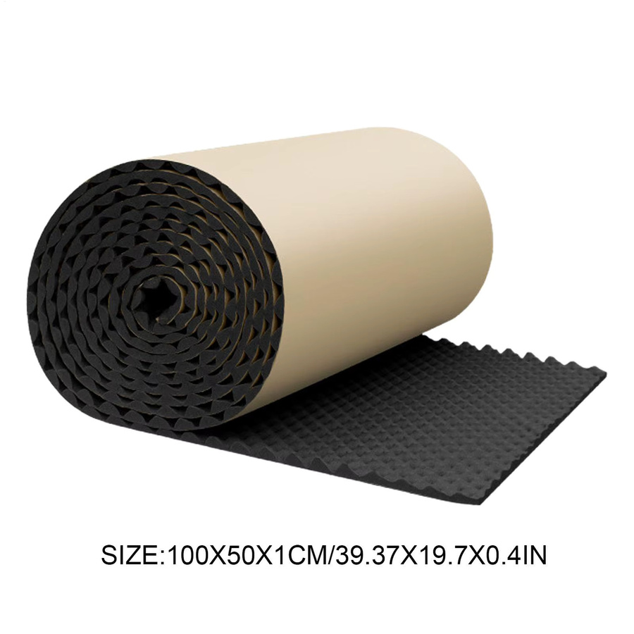 Ei Electronics Selbstklebende Akustikschaum-Schalldämmplatten in Eiform, Schwarz - Bild 5