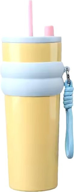Thermosflasche Techsuit THM7, Gelb, 710ml - Bild 1