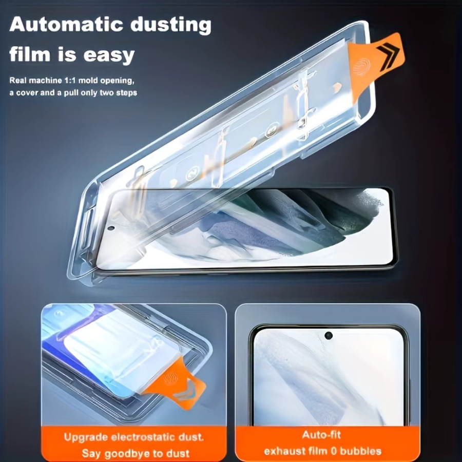 NNBILI 3er Pack Displayschutzfolie aus gehärtetem Glas für Samsung Galaxy A07 A17 A16 A15 A14 A12 A26 A25 A24 A37 A36 A35 A34 A32 5G A57 A56 in Transparent - Bild 2