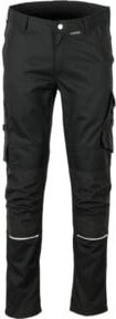 PLANAM Bundhose NORIT in Schwarz mit Reflexstreifen und Knieschützertaschen, Konfektionsgröße DE: 40, nach EN 14404 - Bild 1