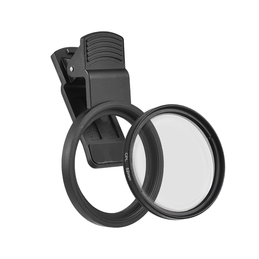 GoolRC CPL Filter 52mm Clip-auf Polarisator Filter für Telefon Kamera Objektiv mit Clip in Schwarz - Bild 5