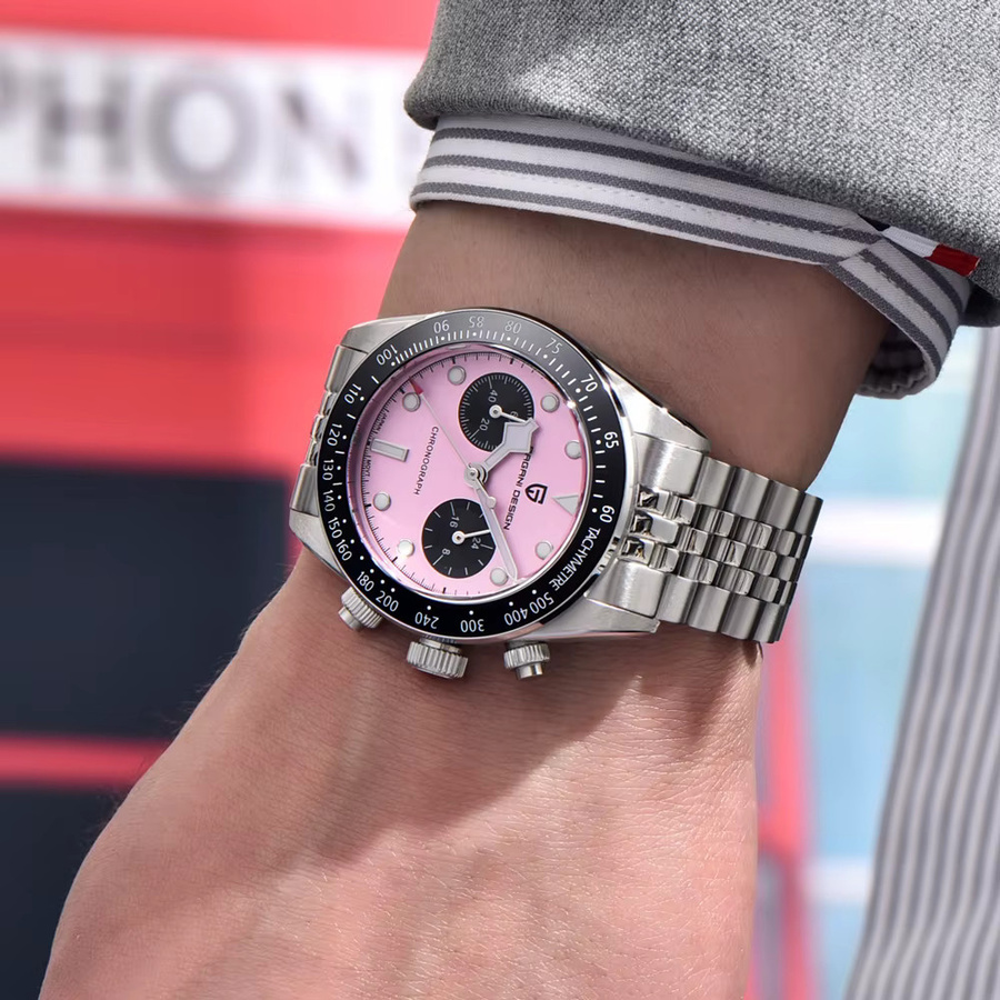 PAGANI DESIGN Chronograph, Quarz, Edelstahl, Silber, Herren - Bild 2