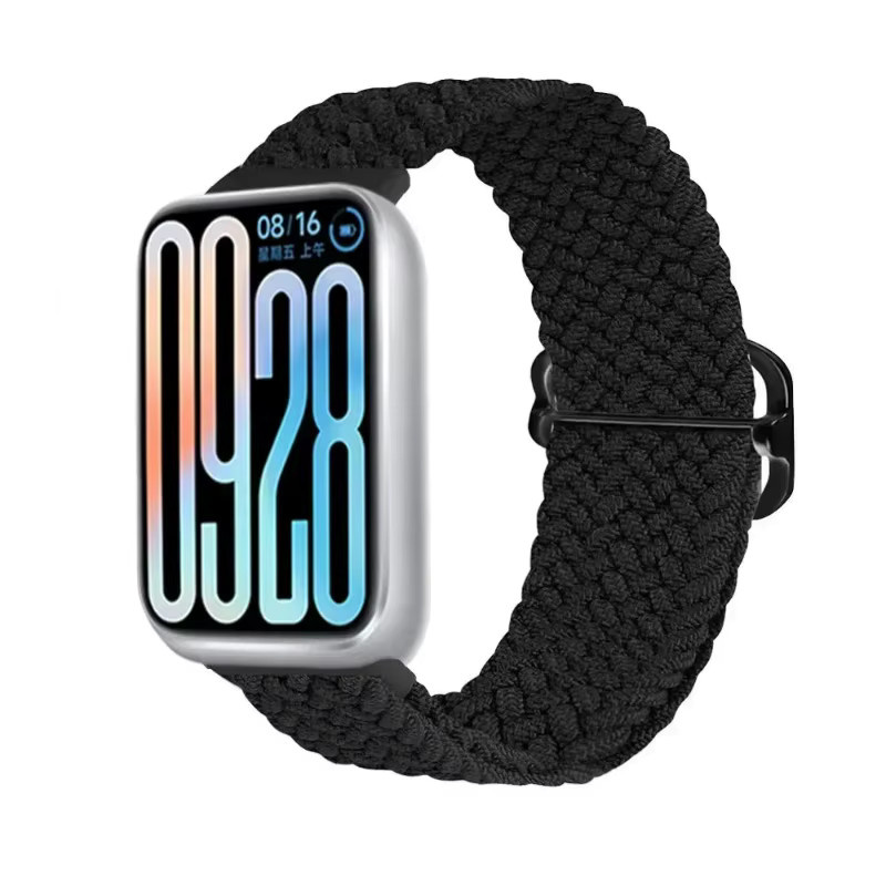 Xiaomi Uhrenarmband Nylon, Schwarz, für Redmi Watch 4, 5, 6, Mi Band 8 Pro, 9 Pro - Bild 4