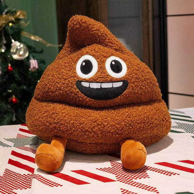 Yiran Health & Beauty Weihnachten Poop Kissen, Plüschtier, 35cm, ab 14 Jahren - Bild 1