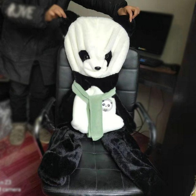 YESFEIER Riesenpanda Plüschtier, Weiß, Schwarz / Weiß - Bild 1