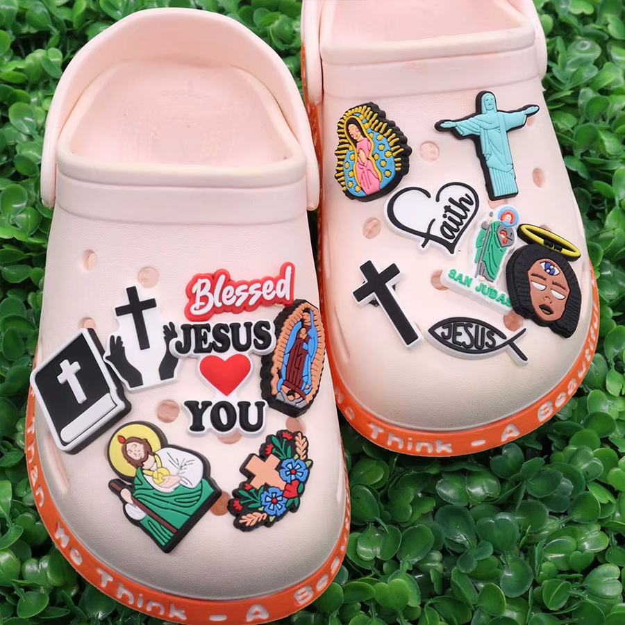 Happye&TiTi Schuh Charms, Jesus Cross, PVC, Kinder - Bild 2