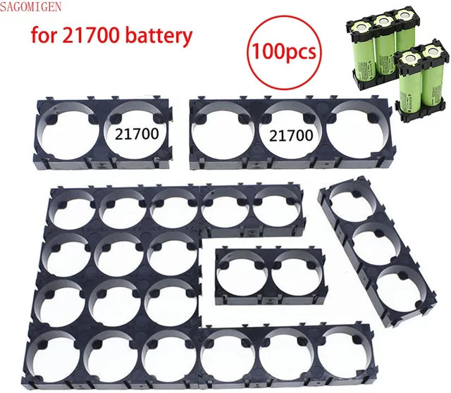 SAGOMIGEN 100er Set 21700 Lithium-Batterie Halterung für E-Bike und Roller in Schwarz - Bild 1