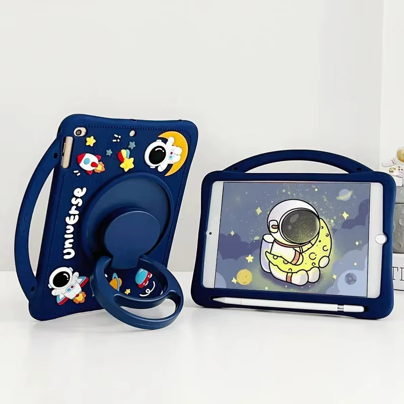 Silikon Tablet Hülle mit Drehständer für Samsung Galaxy Tab A11 Plus, A9 Plus, A8 10.5, A7 Lite 8.7 und S6 10.4 in Blau - Bild 2