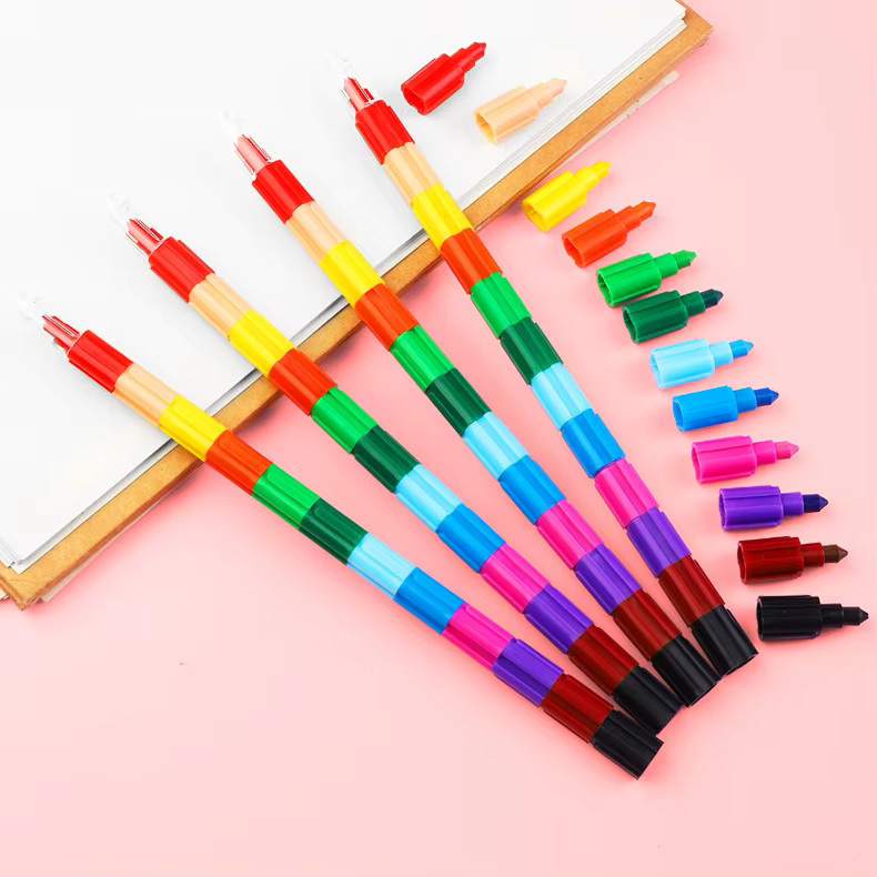 TMZ Kreidestifte in 12 Farben für Schule und Kindergarten, Mehrfarbig - Bild 3