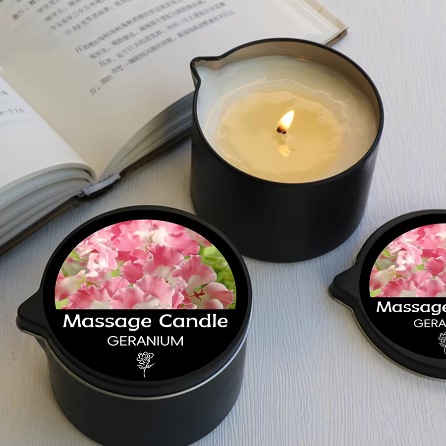 EVODUCK Massageökerze zur Aromatherapie für Stressabbau und feuchtigkeitsspendende Haut - Bild 4